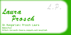 laura prosch business card